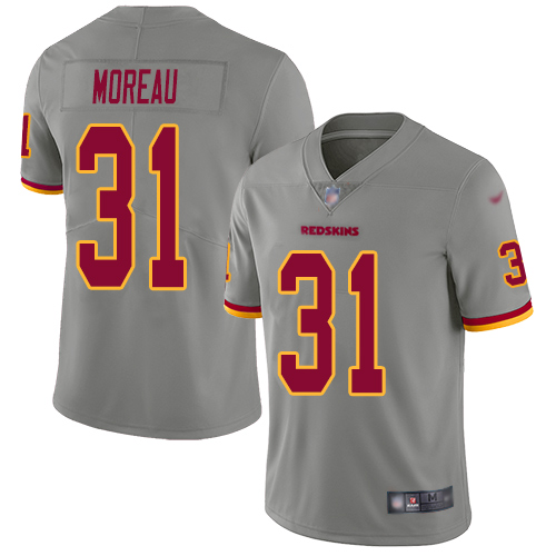 Washington Redskins Limited Gray Men Fabian Moreau Jersey NFL Football #31 Inverted Legend->washington redskins->NFL Jersey